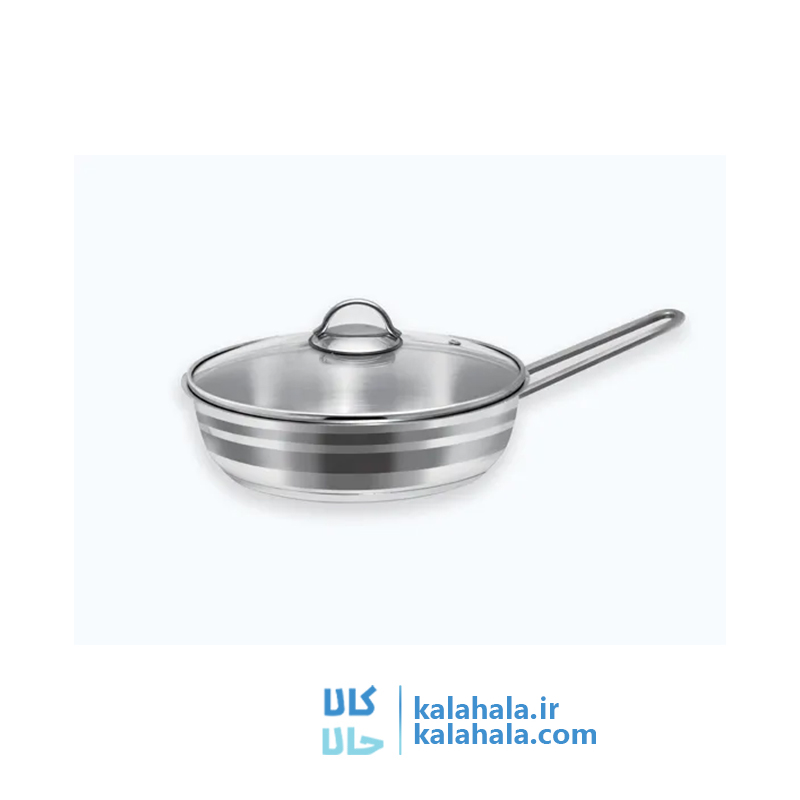 تابه استیل کاج تکدسته درب پیرکس سایز ۲۰